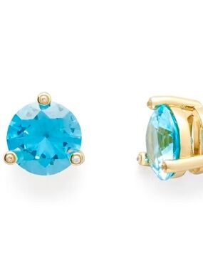 Kate Spade Rise & Shine Studs gold /  blue large 0.43